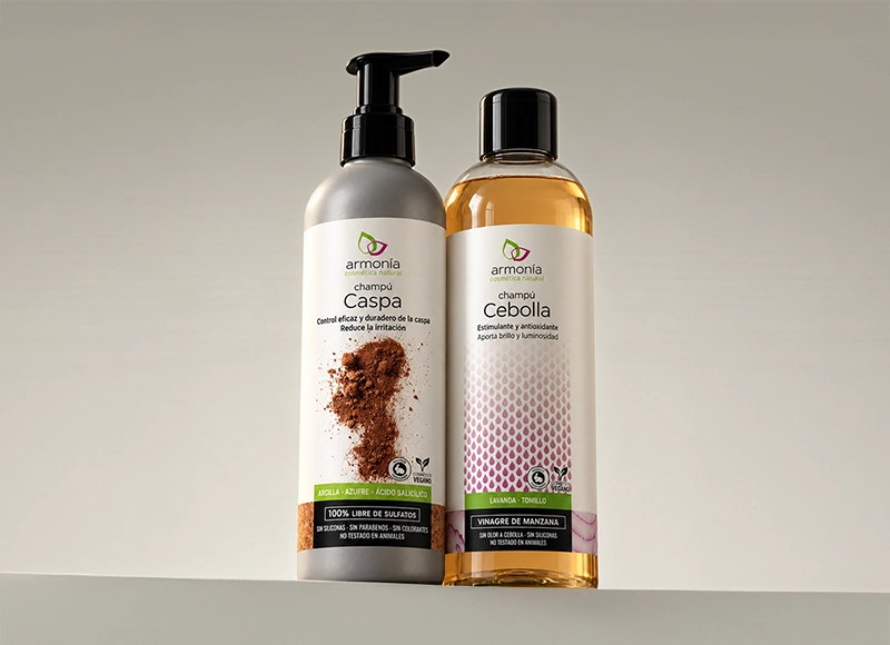 Champú caspa y champú cebolla